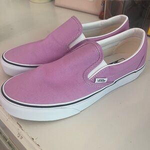 Vans Classic Slip-Ons Orchid/True White Sz 9